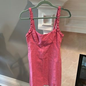 Zara linen mix dress